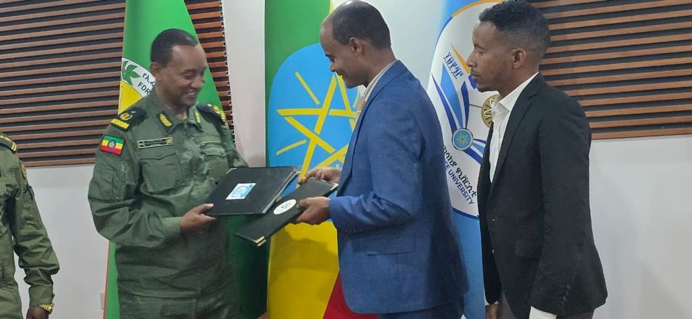 Dambi Dollo University signs MoU with the Ethiopian Defense University